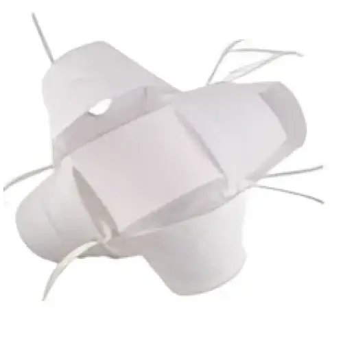White paper-like red bow fascinator with feather accents folded in an accordion style for ladies banquet ball hair accessory