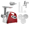 Red multifunctional meat grinder with stainless steel attachments electric multifunctional meat grinder stainless steel
