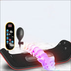 Electric lumbar traction back massager with vibration and heat – Upgrade model