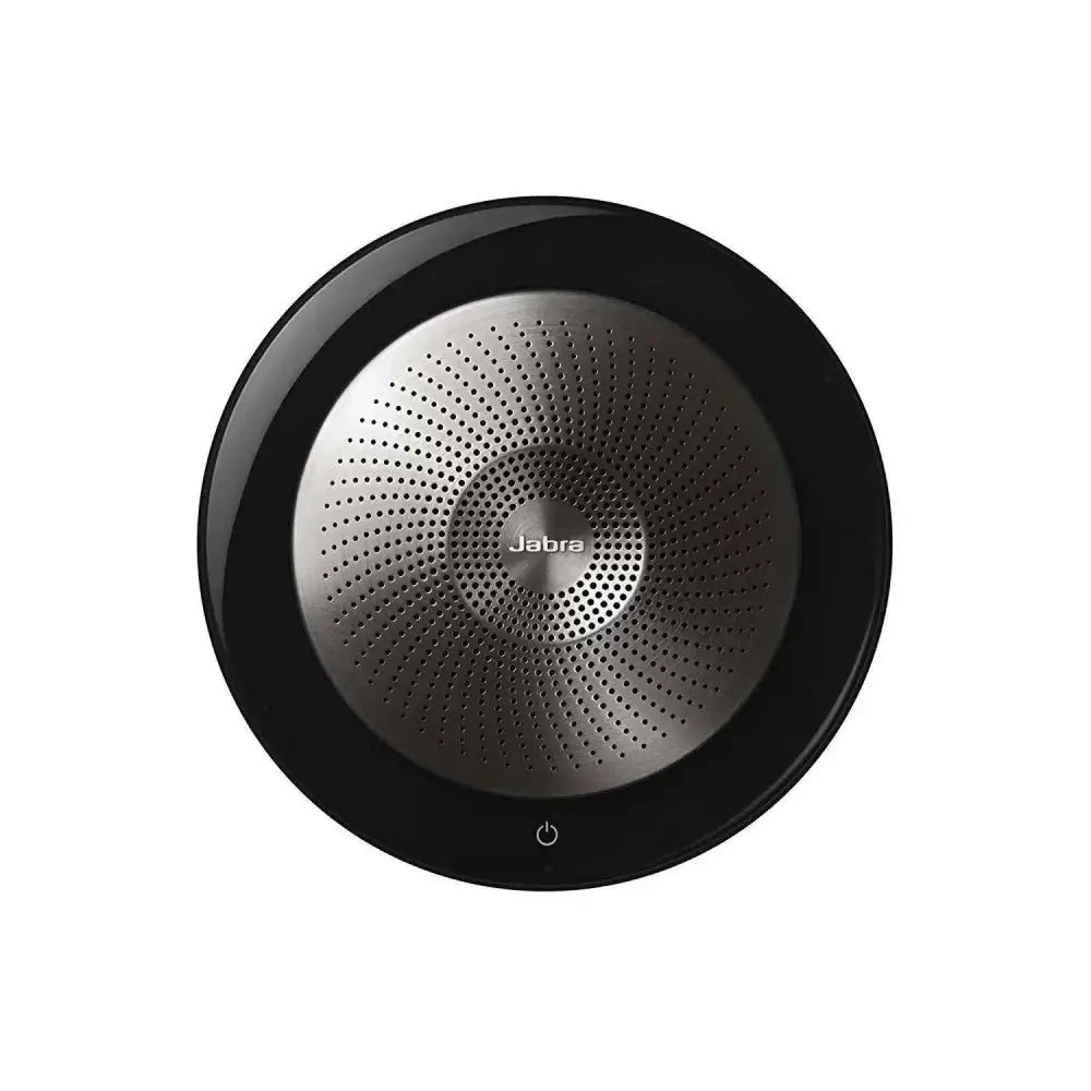 Black and silver renewed jabra speak 710 wireless bluetooth speaker with perforated grille for amazon renewed sale
