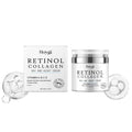 Hoygi retinol anti aging collagen day and night cream in white jar with silver lid and matching box aging face cream