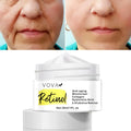 Vova retinol anti-aging moisturizer 30ml jar with white lid and label featuring yellow retinol text for face use
