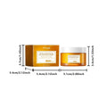 Hoygi retinol face anti-aging moisturizer in an amber glass jar with white lid and matching orange box hydrates and lightens lines