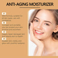 Retinol anti-aging moisturizer with mild formula for all skin types in compact portable packaging for hydration and line lightening