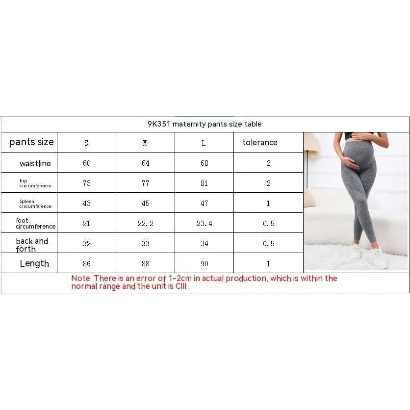 Three-dimensional Belly Support High Waist Pregnancy Yoga Pants Button Full Cup Plus Size Bra Without Wi Royalessencelux