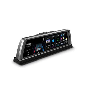 Silver-framed road detective k500 console streaming dash cam with large touchscreen displaying navigation and vehicle monitoring features