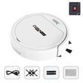 White circular robot lazy home smart mopping machine with clean robot branding and silver start button for efficient floor cleaning