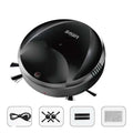 Black glossy robot lazy home smart mopping machine with sleek circular design and efficient floor cleaning brushes visible