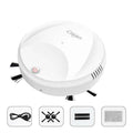 White circular robot lazy home smart mopping machine with black bristles and red power button for efficient floor cleaning