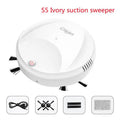 White circular s5 ivory smart mopping machine with black bristles and red power button for efficient floor cleaning