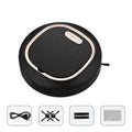 Black circular robot lazy home smart mopping machine with rose gold accent ring for efficient floor cleaning labeled sweeping robot