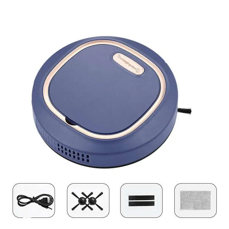 Blue circular robot lazy home smart mopping machine with beige accent ring and sweepingstar branding for efficient floor cleaning