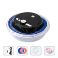 Robot lazy home smart mopping machine black circular robotic floor cleaner with blue microfiber mop for efficient floor cleaning