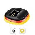 Black and orange robot lazy home smart mopping machine with yellow microfiber pad for efficient floor cleaning