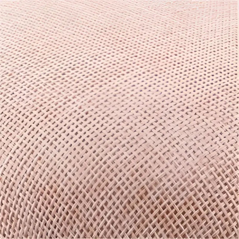 Beige woven mesh fabric with diamond pattern texture on royal blue headdress bride beige imitation linen hat