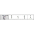 The table shows bottom skirt size measurements for the royal blue sexy party polyester short dress set from xs to l