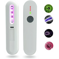 Royale essence lux handheld uv disinfection stick in white with purple led strip and power button for sanitizing