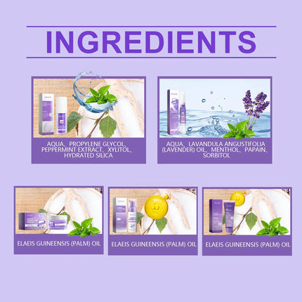 Eelhoe Purple Toned Teeth Set Clean Teeth Breath Care Mouth Clean Mouth Care - Royalessencelux