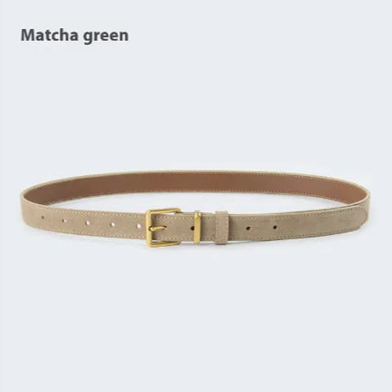 Women's Suede Leather Belt - Royalessencelux