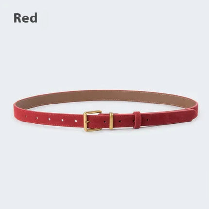 Women's Suede Leather Belt - Royalessencelux