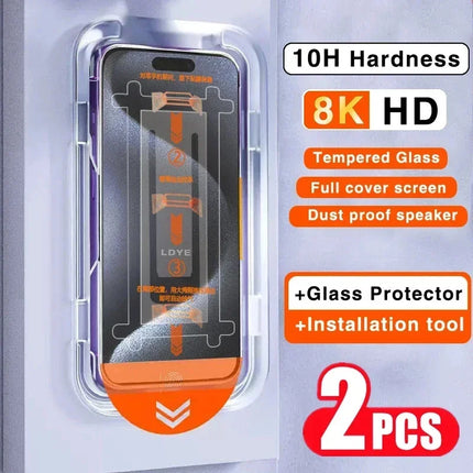 2PC 8K Oleophobic Privacy Screen Protector for iPhone - Royalessencelux