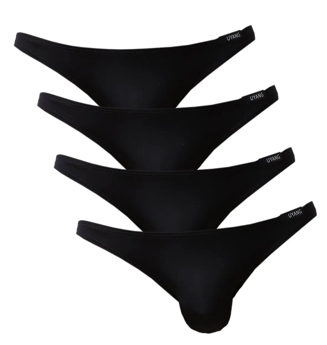 Gudan Mens Bulge Enhancing Bikini Underwear Low Rise Pack 4pack-bk X-Large - Royalessencelux