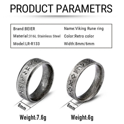 Stainless Steel Odin Norse Viking Amulet - Royalessencelux