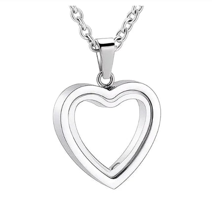 Peach Heart Multi-Color Memorial Locket - Royalessencelux