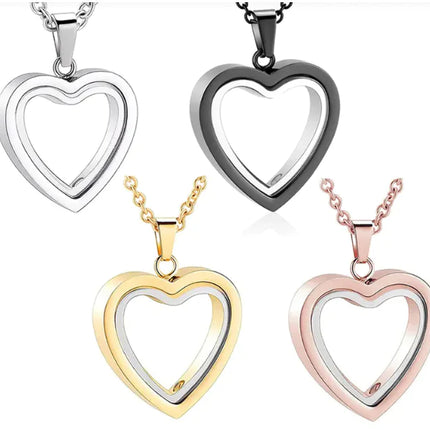 Peach Heart Multi-Color Memorial Locket - Royalessencelux