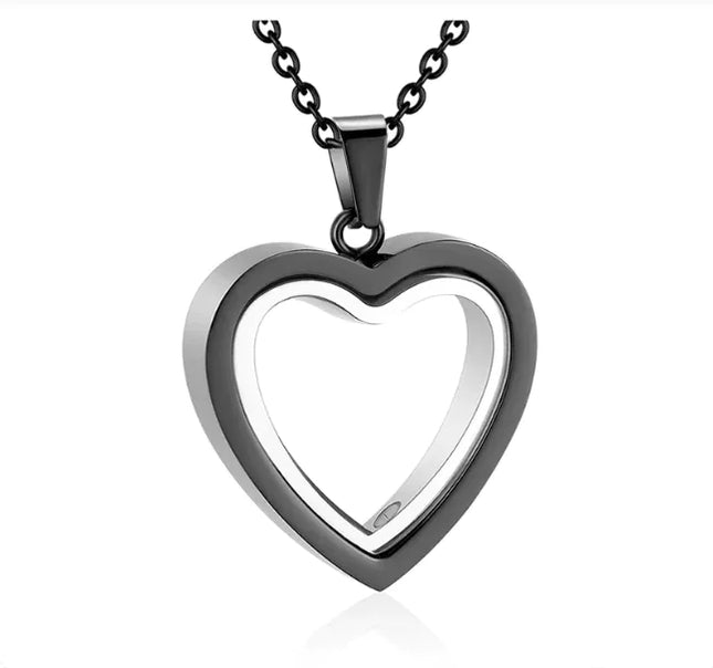 Peach Heart Multi-Color Memorial Locket - Royalessencelux