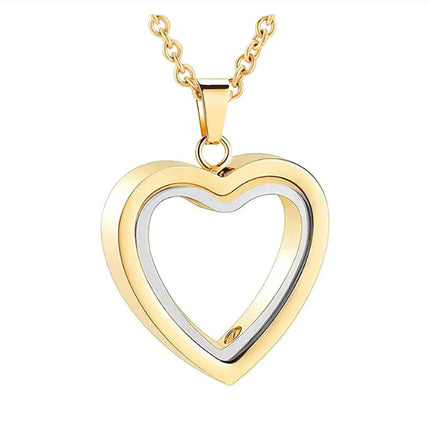 Peach Heart Multi-Color Memorial Locket - Royalessencelux