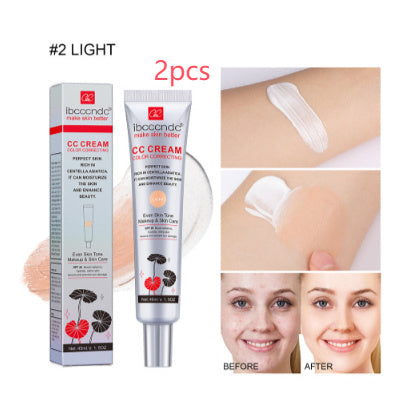 Moisturizing Correcting CC Cream Waterproof Anti-sweat Makeup Before Concealer Lasting Women Makeup Protect Skin Erborian Make - Royalessencelux