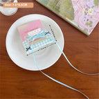 5 Blue Plaid Small Jaw Clip