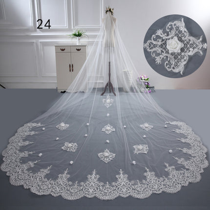 Bride Wedding Master Wedding Veil Long Long Tail - Royalessencelux