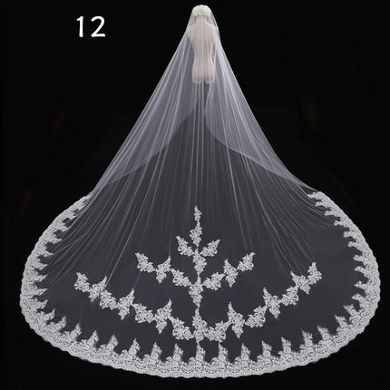 Bride Wedding Master Wedding Veil Long Long Tail - Royalessencelux