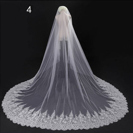Bride Wedding Master Wedding Veil Long Long Tail - Royalessencelux