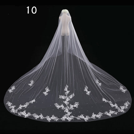 Bride Wedding Master Wedding Veil Long Long Tail - Royalessencelux