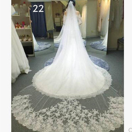 Bride Wedding Master Wedding Veil Long Long Tail - Royalessencelux