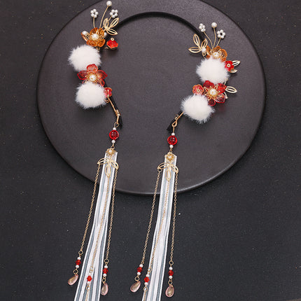 Children And Girls Fashion Headbands In Ancient Hanfu - Royalessencelux