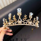 11Golden Diamond Leaf Crown