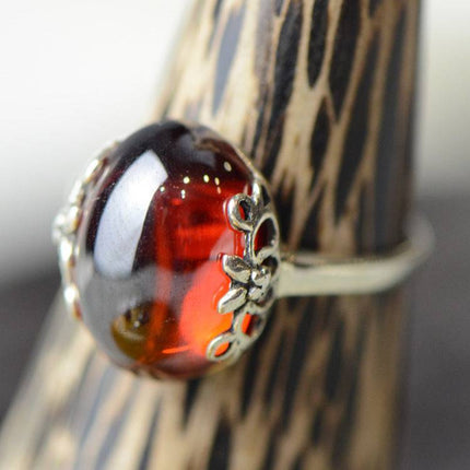 S925 sterling silver jewelry set retro gorgeous red zircon bridal jewelry, high-end fashion silver wholesale - Royalessencelux