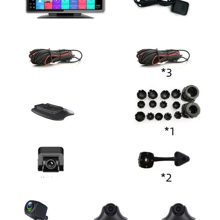 Intelligent 4G360 Panoramic Positioning Tracking Management 24V Remote Monitoring Driving Recorder - Royalessencelux