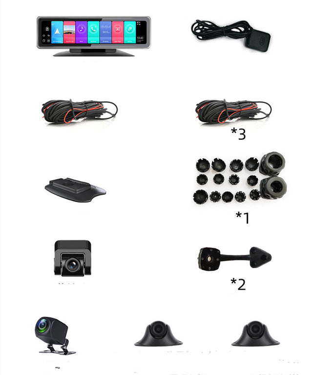 Intelligent 4G360 Panoramic Positioning Tracking Management 24V Remote Monitoring Driving Recorder - Royalessencelux