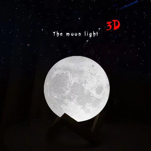 3D Printing Moon Night Table Lamp Chinese Valentine's Day Gift - Royalessencelux
