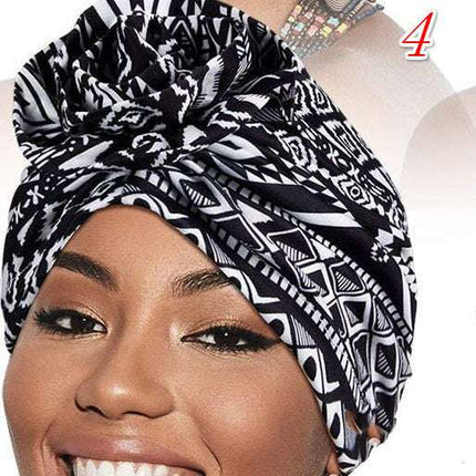 That Printed Headband Elastic Sweat-wicking Hair Button Full Cup Plus Size Bra Without Wi Royalessencelux