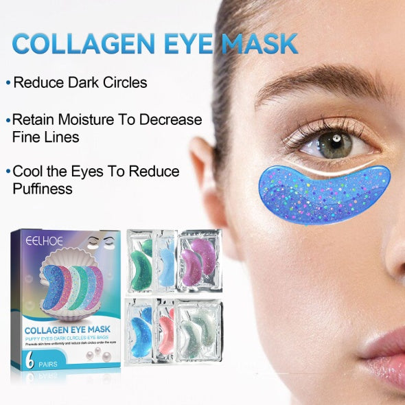 EELHOE Collagen Eye Mask Removes Fine Lines And Dark Circles Hydrating And Firming Lift Crystal Eye Mask - Royalessencelux