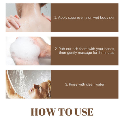 EELHOE Turmeric Cleansing Soap Moisturizing Skin Women's Body Gentle Cleansing Odor Moisturizing Brightening Cleansing Soap - Royalessencelux