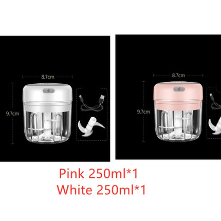 Wireless Mini Baby Food Supplement Electric Garlic Pulling Garlic Pressing Garlic Stirring Garlic - Royalessencelux