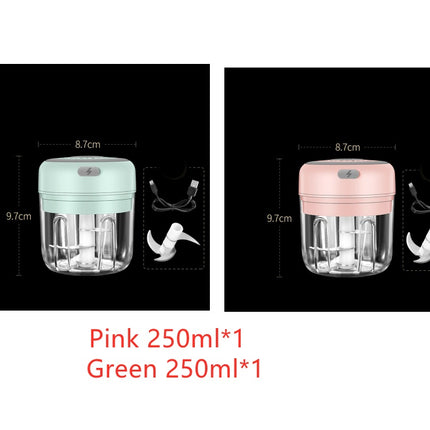 Wireless Mini Baby Food Supplement Electric Garlic Pulling Garlic Pressing Garlic Stirring Garlic - Royalessencelux