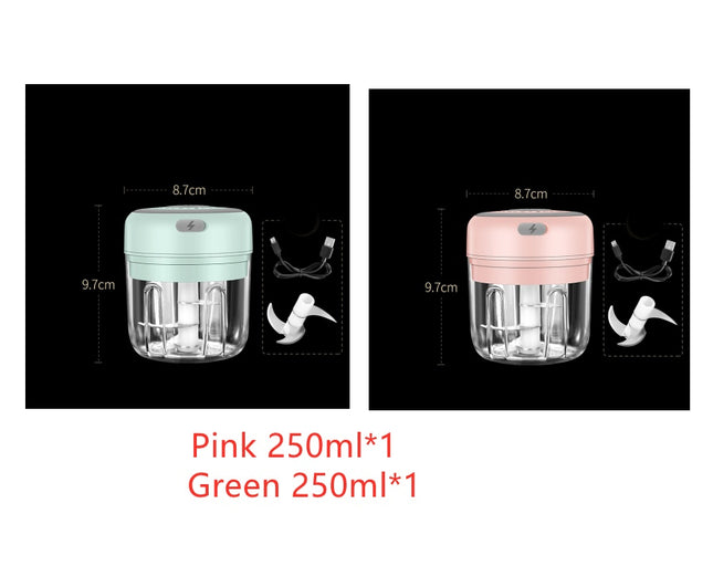 Wireless Mini Baby Food Supplement Electric Garlic Pulling Garlic Pressing Garlic Stirring Garlic - Royalessencelux